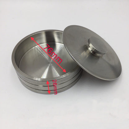 Edelstahl-Uhrenöl-Benzinbecher 76 mm mit auslaufsicherer Abdeckung Uhrmacherwerkzeug