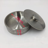 Stainless Steel Watch Oil Benzine Cup 76mm with Anti-Leak Cover Watchmakers Tool
