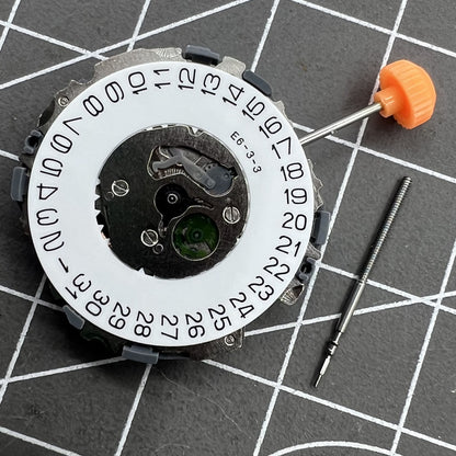 Miyota Quartz Uhrwerk 2S60 mit Einzelkalender Datum bei 3 Uhr, pr�ziser Zeitmesser f�r elegante Armbanduhren