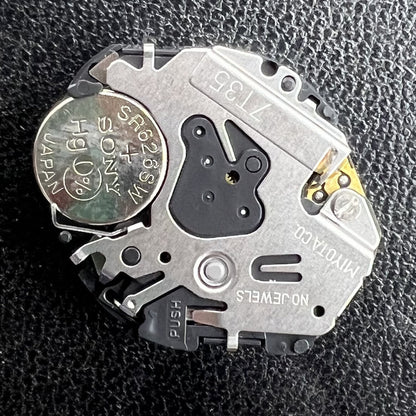 Miyota 7T35 Quartz 3 Hands watch movement with precise timekeeping for durable watch accessories.
