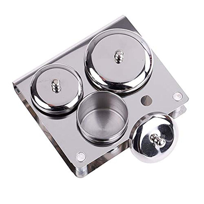 Stainless steel watch oil washing jar, perfect for precise watchmaker maintenance and repairs.