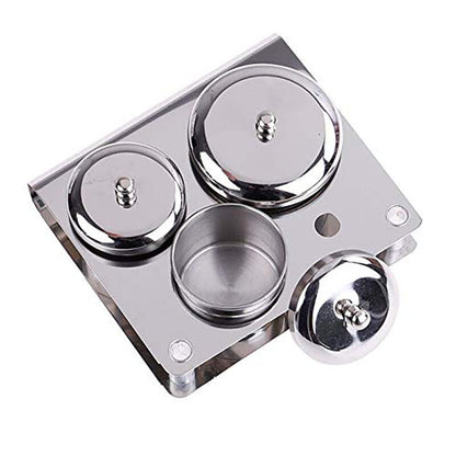 Stainless steel watch oil washing jar, perfect for precise watchmaker maintenance and repairs.