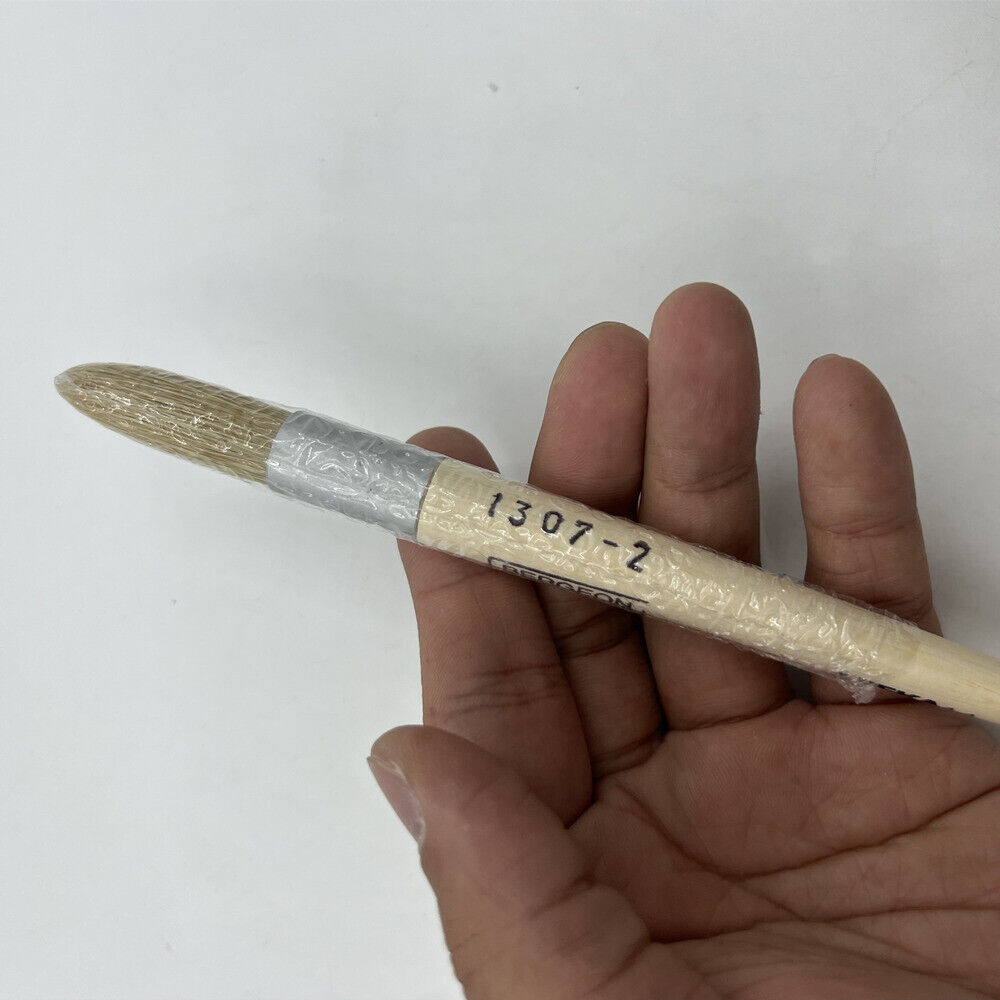 Bergeon 1307-02 white bristle watchmaker?s brush for precise cleaning of delicate watch parts