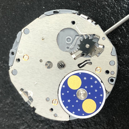 Miyota 6P00 quartz watch movement for repair, replaces 6300 moon phase, reliable timing part.