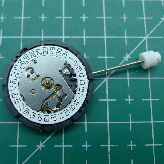 Swiss Movement ISA 338 quartz watch with 3 hands and date at 3, ideal for precise timekeeping and style.