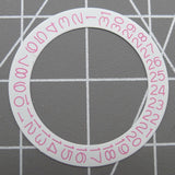 White Background Pink Character Disk Date Wheel for NH35 NH36 Date@3