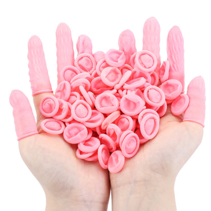 Anti-static Natural Rubber Disposable Latex Finger Cots Sets Watch Repair NEW
