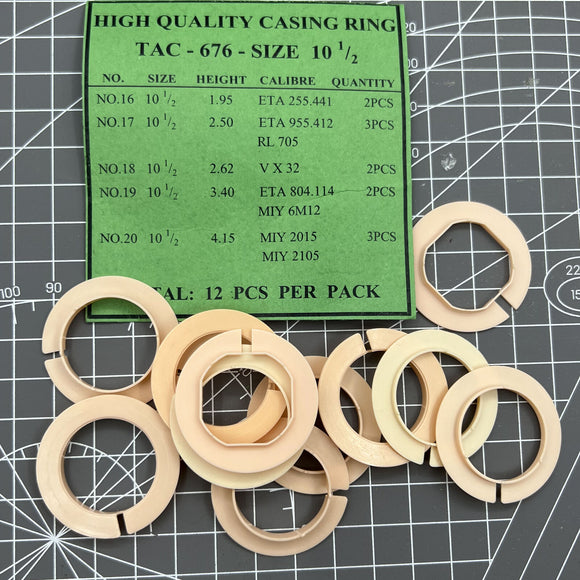 12pcs Plastic Movement Holder Spacer Casing Ring for ETA255.441/955.412/804.114