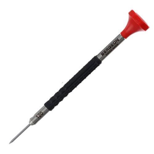 Bergeon 6899-120 ergonomic screwdriver for 1.20mm screws, precision Swiss watchmaker tool.