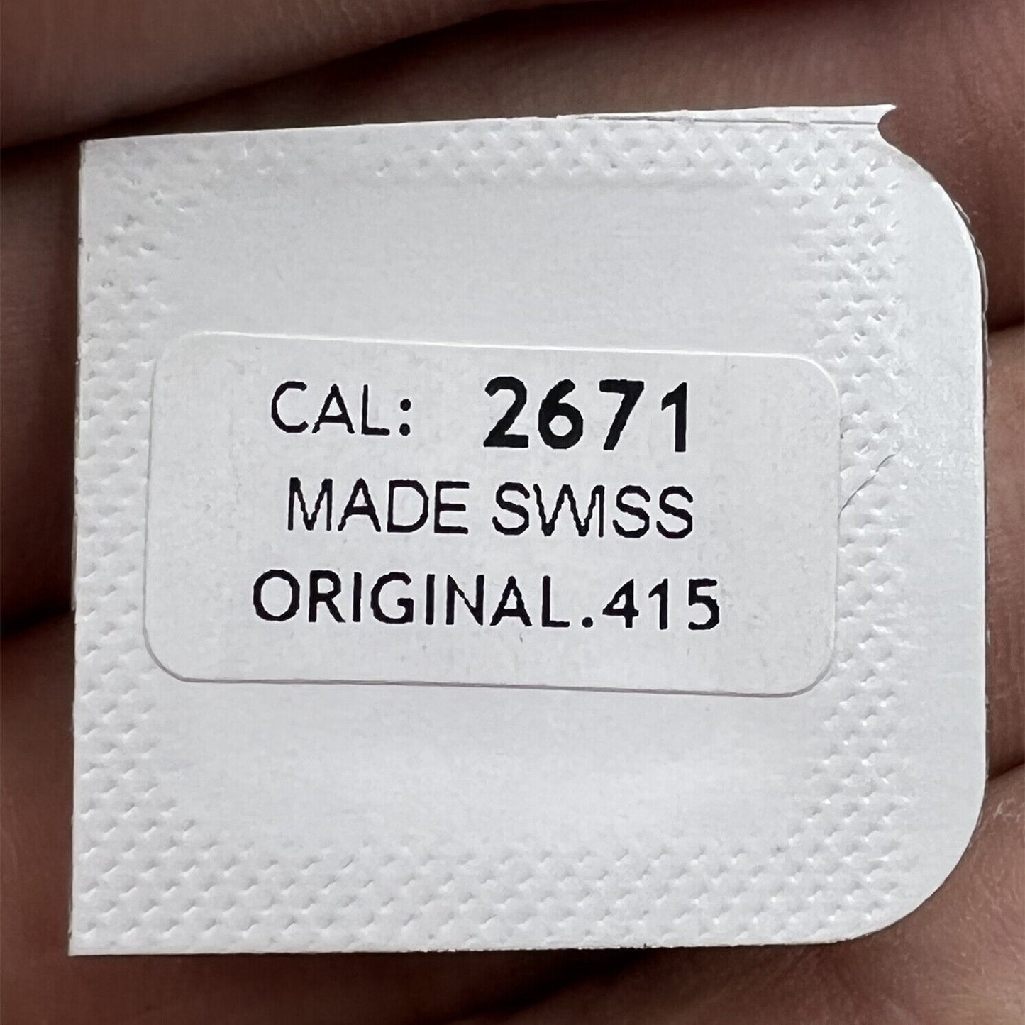 Original Ratchet Wheel by ETA for Calibre 415, compatible with ETA 2671 movement, watch repair part.