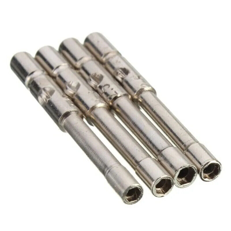 Precision screwdriver set with hex tools for watches and glasses repair, ergonomic grip.