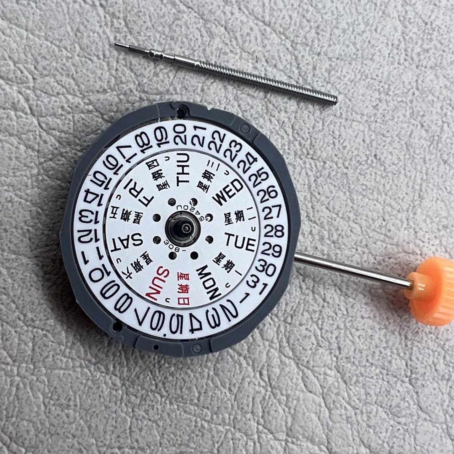 2 Stück Japan Miyota 1L02 Quarzwerk Zifferblatt Englisch Chinesisch