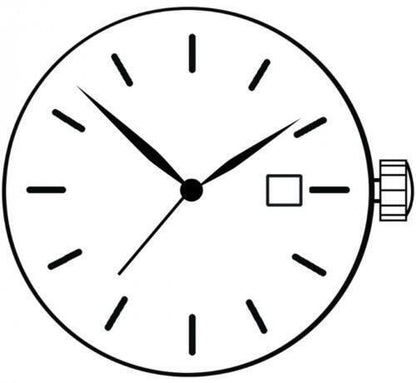 Miyota 1S13 Japan Quartz Movement Date at 3