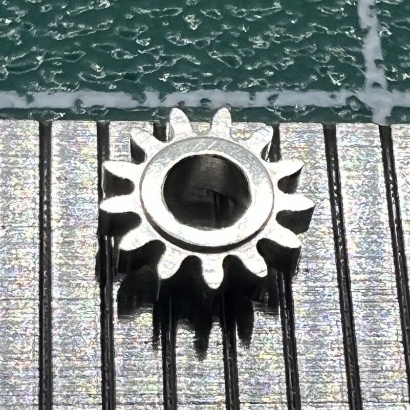 Replacement silver winding pinion for ST3600 ETA6497 watch movement, precise gear component.