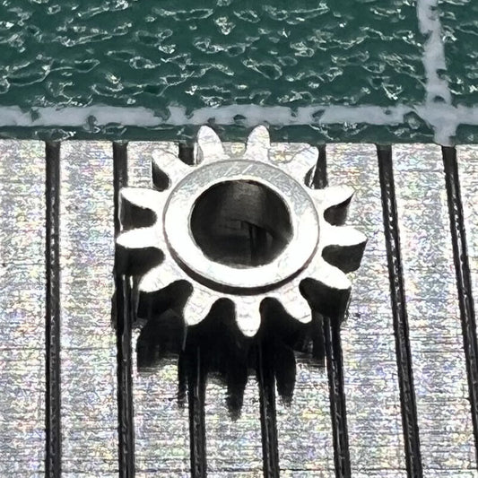Replacement silver winding pinion for ST3600 ETA6497 watch movement, precise gear component.