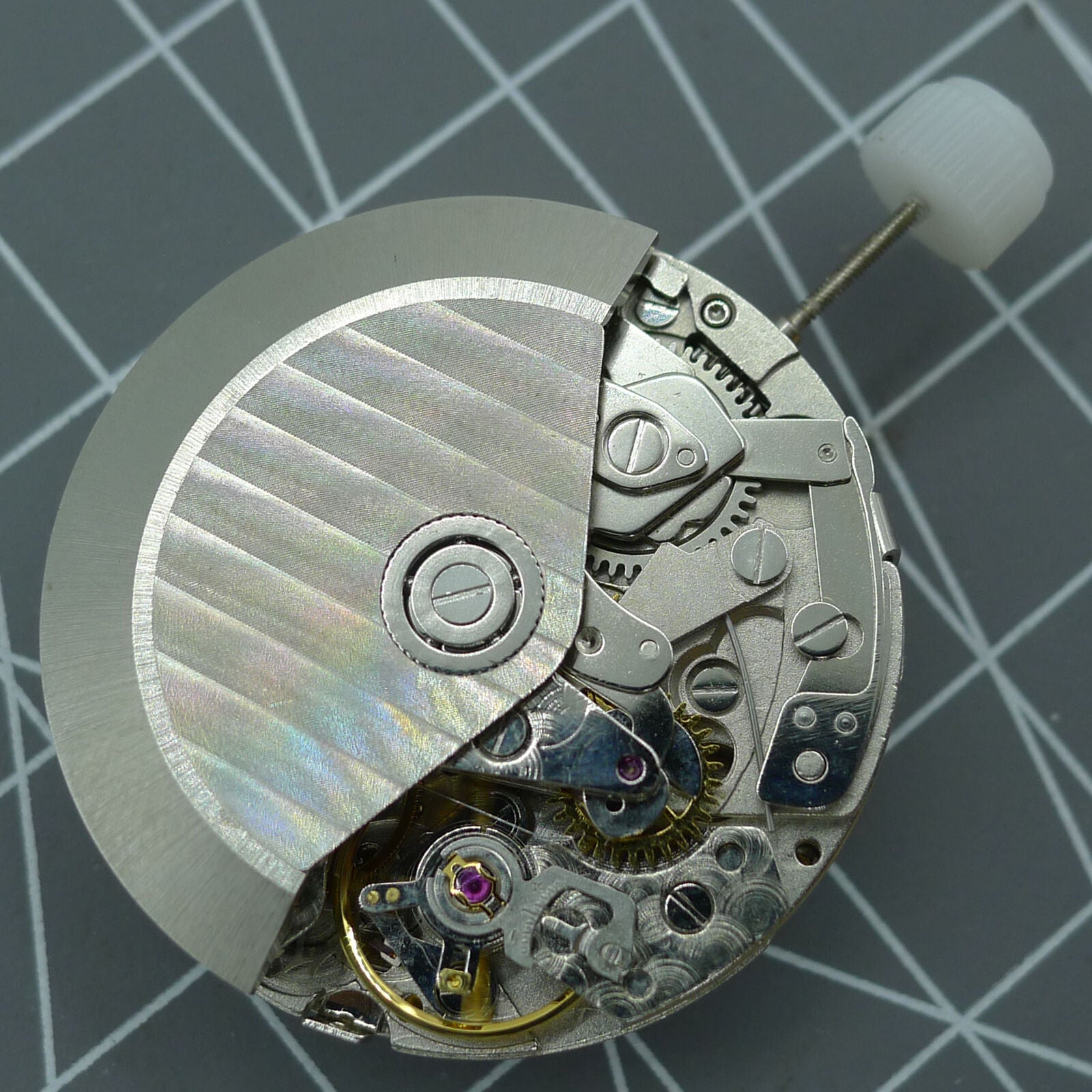 Asia Made 7751 7753 watch movement showing automatic mechanical moon phase function for precise timekeeping