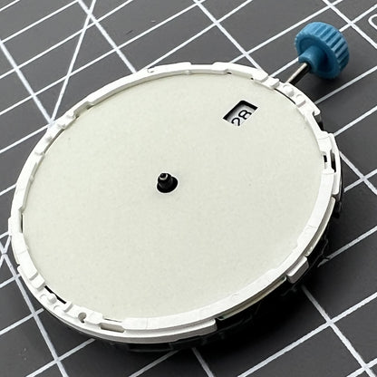 Miyota 6N10 quartz watch movement with luminescent hands and single calendar date at 3 o?clock slot.