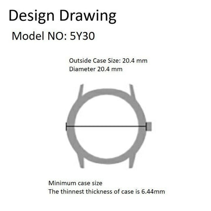Miyota 5Y30 Japan Quartz Movement