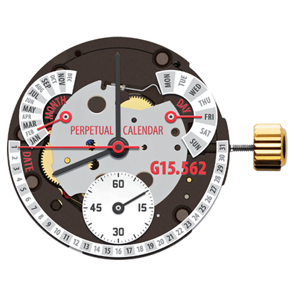 ETA G15.562 Watch Quartz 3 Hands Movement