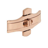 Rose Golden Watch Strap Clasp Unisex Double Push Button Watch Band Buckle