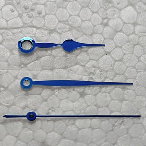 11.5×15.5×15.5mm Polished Blue Watch Hand Set for Hangzhou 2350 Movement