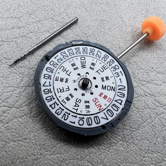 2 Stück Japan Miyota 1L02 Quarzwerk Zifferblatt Englisch Chinesisch