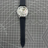 42mm Men Watch Manual Chain Up Seagull ST3600 Mechanical Movement White Dial