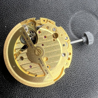 Golden Plated Automatik Uhrwerk Miyota Citizen 82S5 Mechanisch