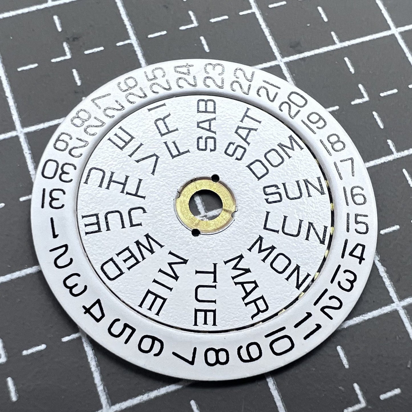 Datum Wochenscheibe Rad Datum Rad für ETA 2846 2836 Uhrwerk 2846-1111