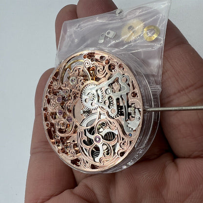 China Made ST3600 6497 carved hollow watch movement with manual winding mechanical design by ST3600.