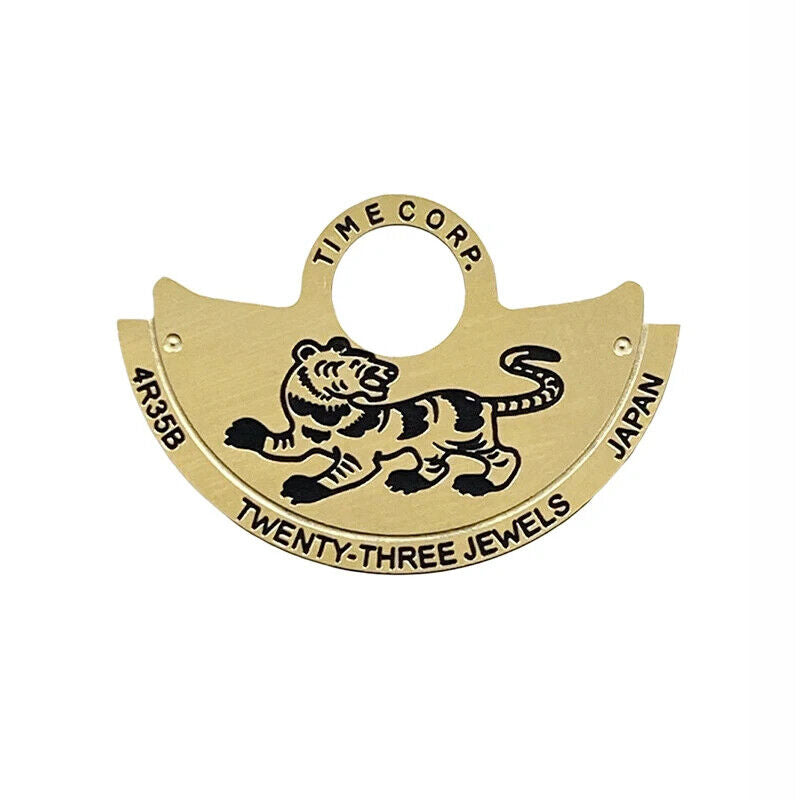 Zodiac Golden Rotor overlay for NH35 NH36 automatic movement, enhancing watch accessory functionality.