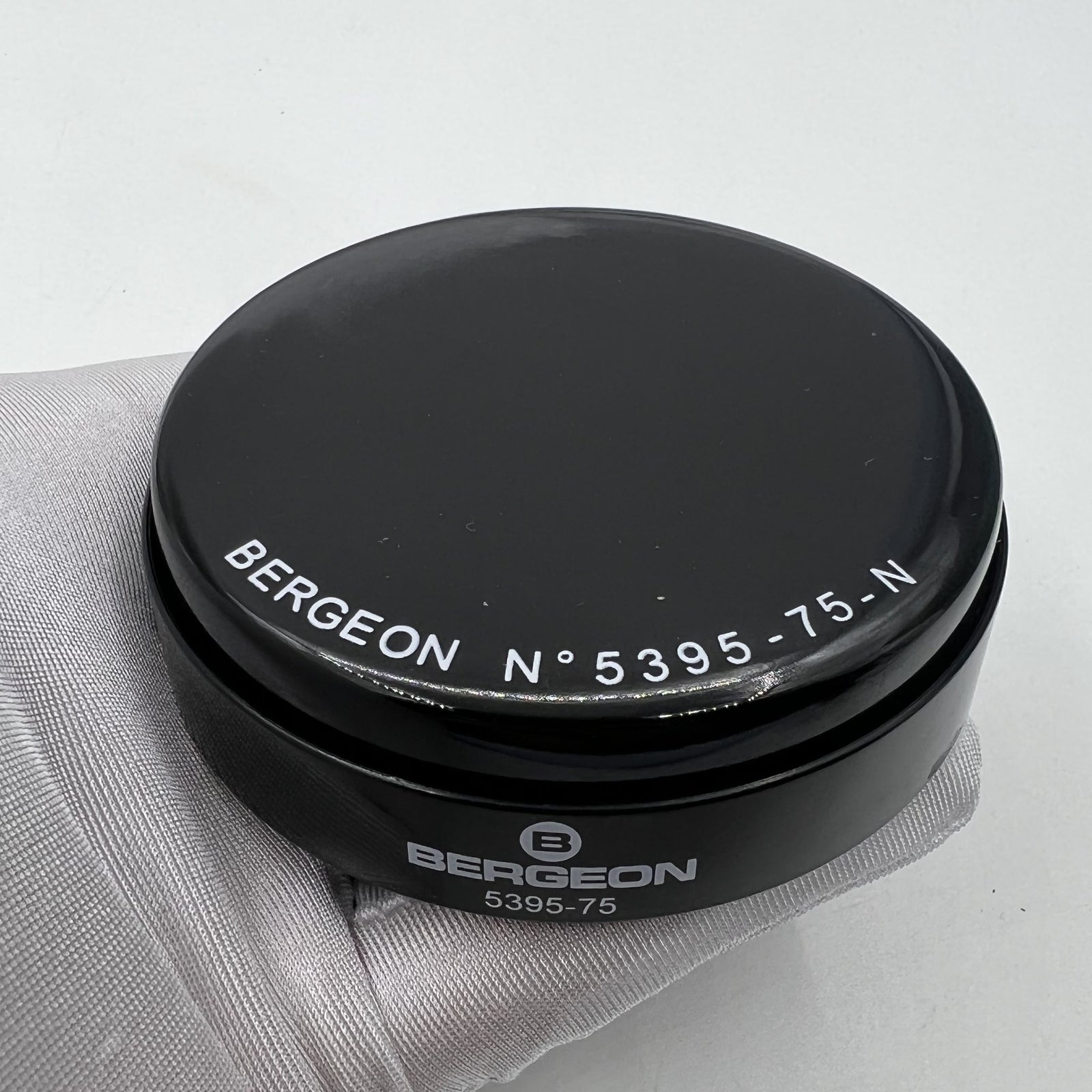 Bergeon 5395-75-N black gel watch case cushion 75mm for secure Swiss Made watch protection