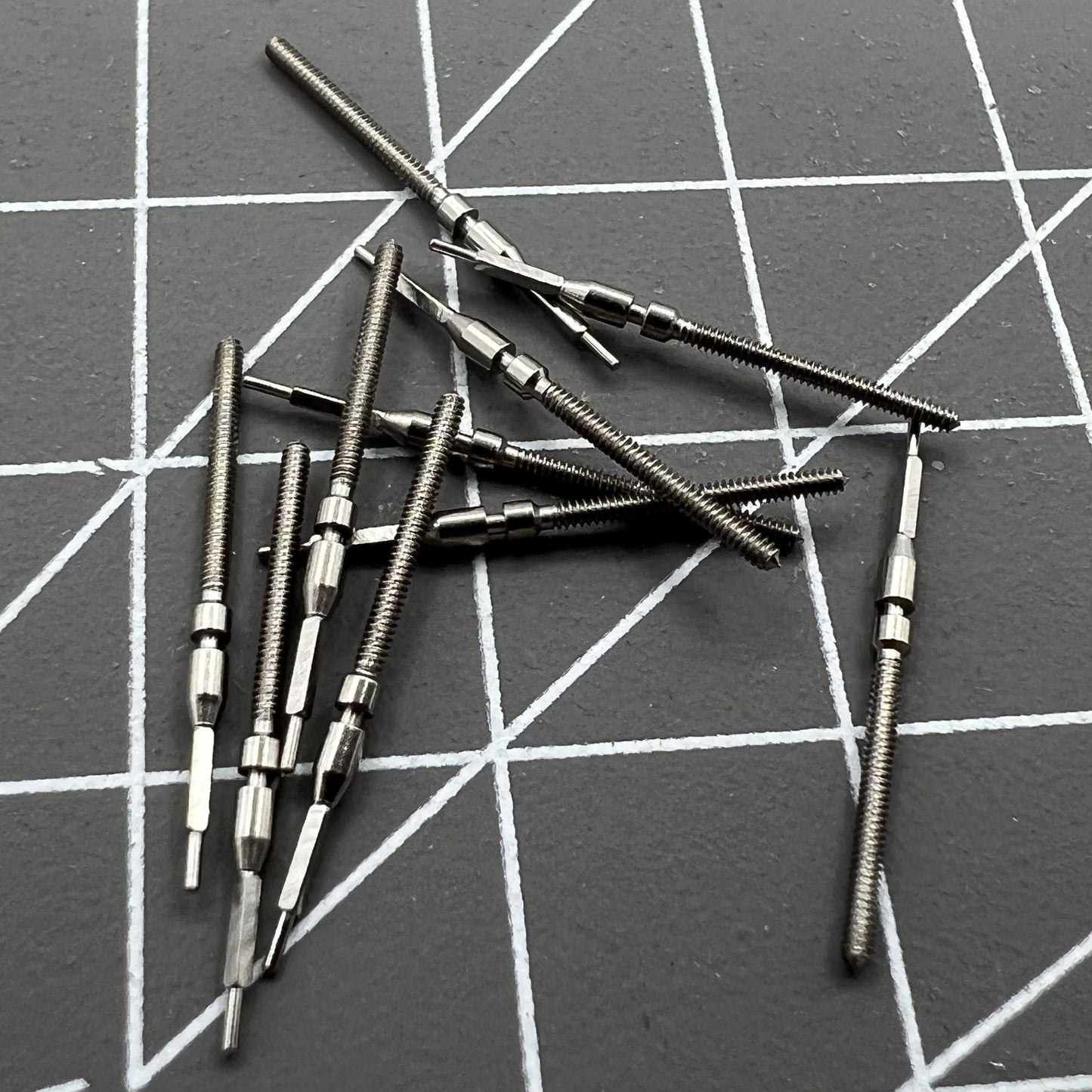 Generic watch winding stems for Tianjin ST1612 movement, compatible replacement parts for repair and maintenance.