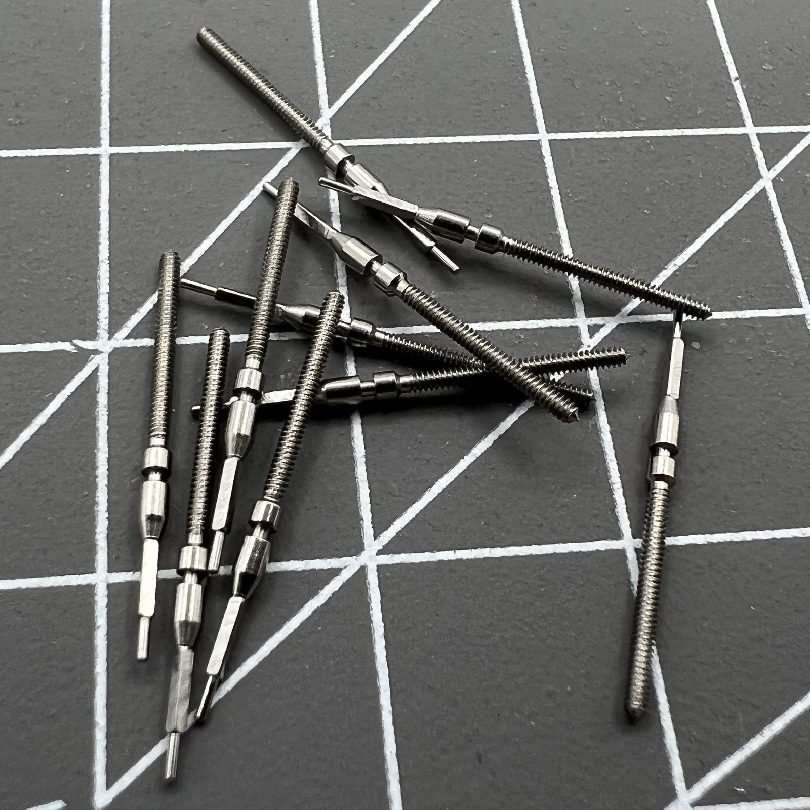 Generic watch winding stems for Tianjin ST1612 movement, compatible replacement parts for repair and maintenance.
