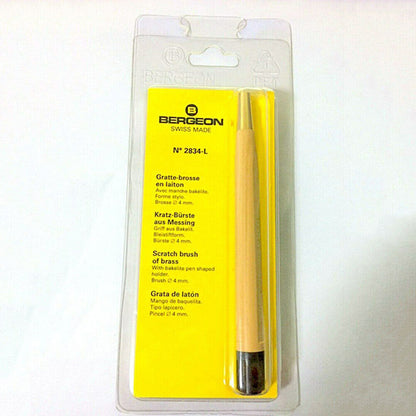 Bergeon 2834-L Kratzbürste Messing Ø10mm Stift Bleistift