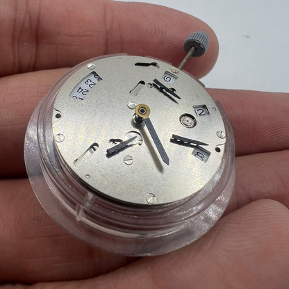 Mingzhu Silver automatic watch movement with 6 hands and small second, precision-crafted for durable watch accessories.