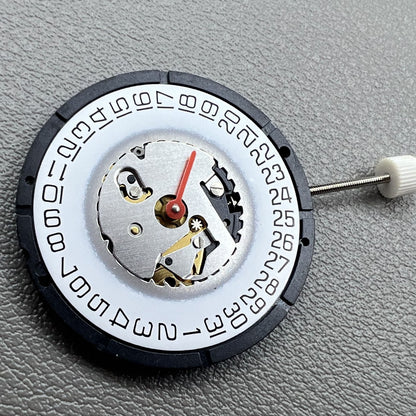 Schweizer ISA 331 Quarzbewegung 3 Hände Datum bei 3 Einzelkalender