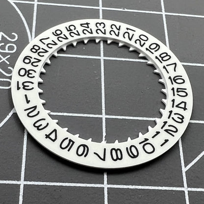 Luminous date disk wheel for NH35 watch movement, precise date display at 3 o'clock.