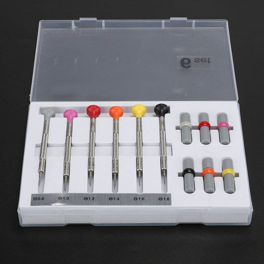 6PCS Screwdriver with 12 Spare Screwdriver Heads Mobile Phone Laptop