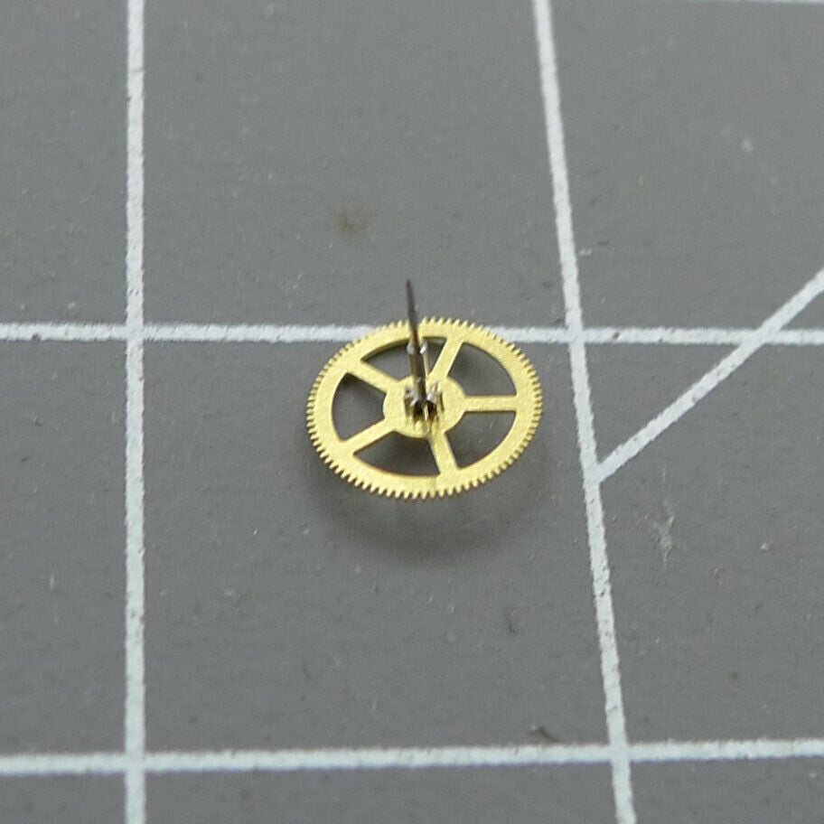 Golden 4.5H second wheels set for Miyota 82S5 82S7 watch movement, 3-piece watch accessory.