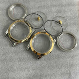39MM Transparent Bottom Watch Case Sapphire Glass Watch Case for NH35/NH36/4R