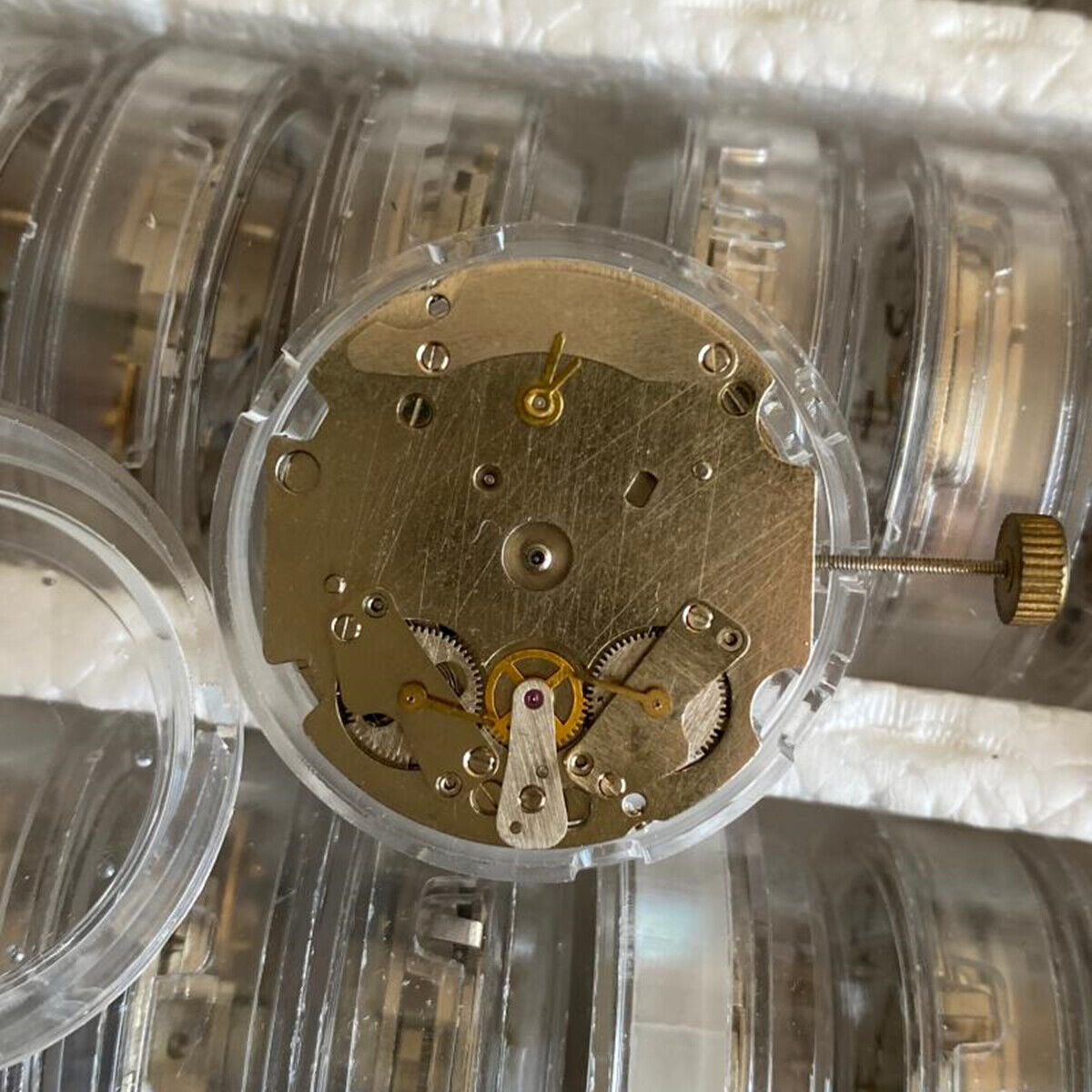 Shanghai 7753 automatic mechanical watch movement for disassembled practice, precision engineering by China brand.