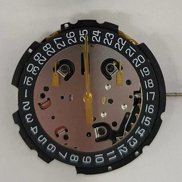 Swiss Black ETA G10.212 Quartz Movement Movement 3 Hands Date 3 Replace G10.211