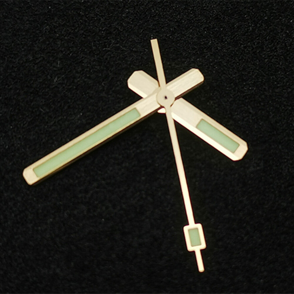 Green luminous watch hands set for SKX007 and SPR777 with NH35A/NH36 movement, P1-5-D.