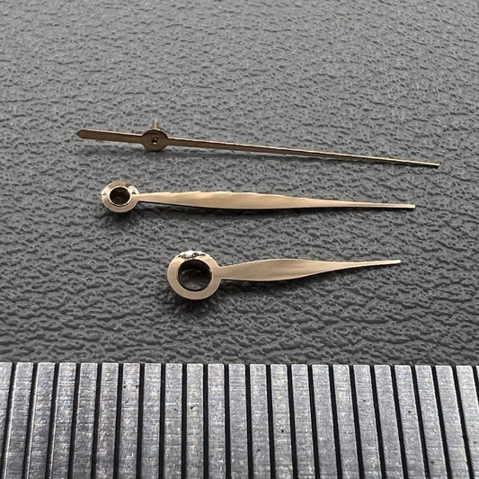 2 Sets Uhrzeiger Set Rosegoldenes Blatt Design für LB06 Uhrwerk