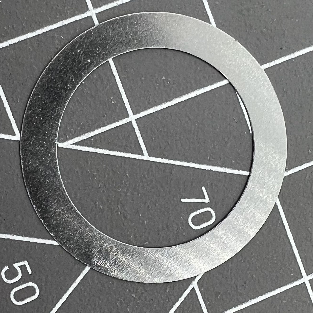 Pink character disk date wheel for NH35 NH36 watch movement, date@3 display, high visibility.