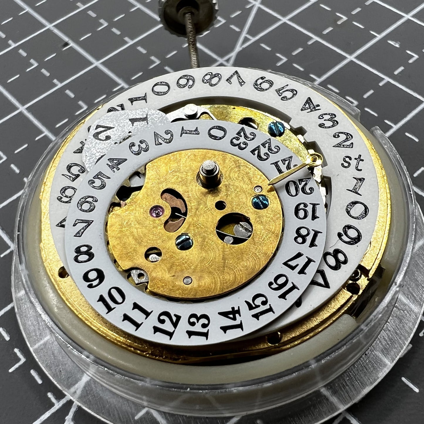 Automatisches Multifunktionales Mechanisches Uhrwerk Datum bei 2 Uhr 24 Stunden Digitalanzeige