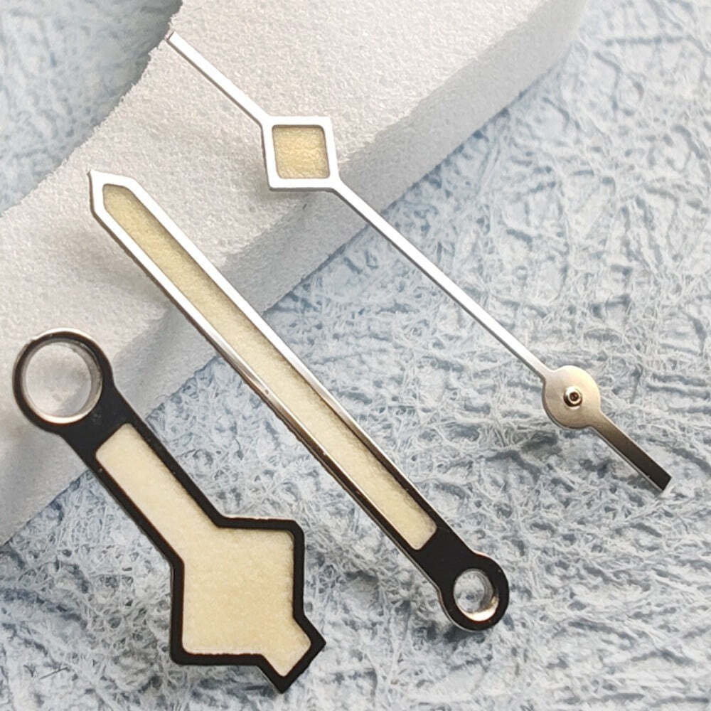 C3 Orange Leuchtzeiger Set Schneeflockenform passend für NH34 NH35 NH36 NH38