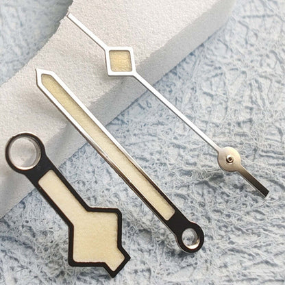 C3 Orange Leuchtzeiger Set Schneeflockenform passend für NH34 NH35 NH36 NH38