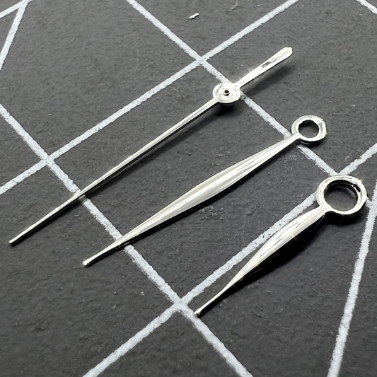 Aiguilles argentées pour montre homme, heure, minute et seconde, pour mouvement Miyota 9015 